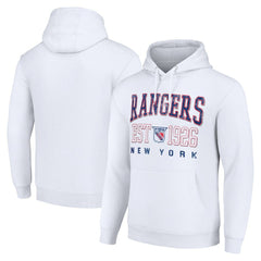 New York Rangers Starter Retro Graphic Pullover Hoodie - White Hoodies