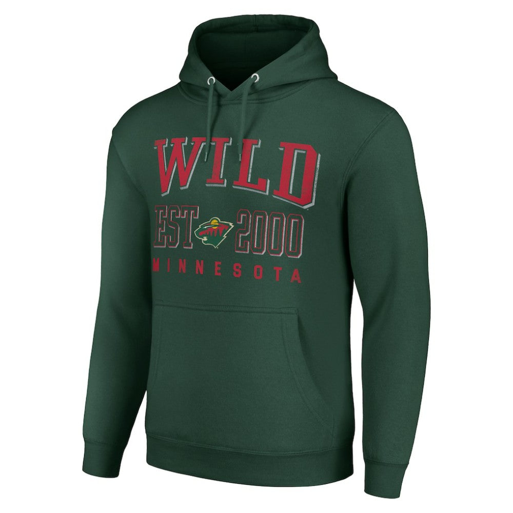 Minnesota Wild Starter Graphic Pullover Hoodie - Green Hoodies