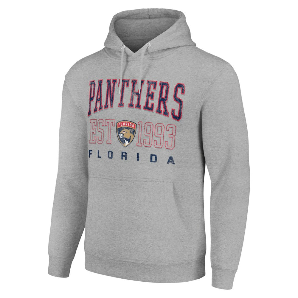 Florida Panthers Starter Graphic Pullover Hoodie - Heather Gray Hoodies