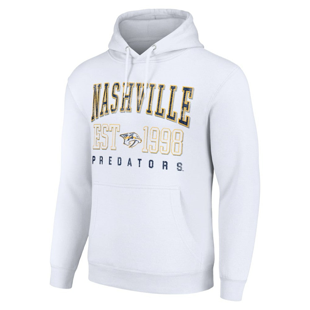 Nashville Predators Starter Graphic Pullover Hoodie - White Hoodies