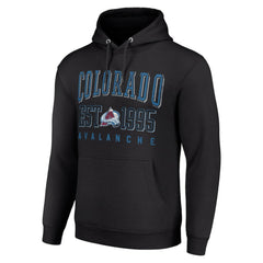 Colorado Avalanche Starter Graphic Pullover Hoodie - Black Hoodies