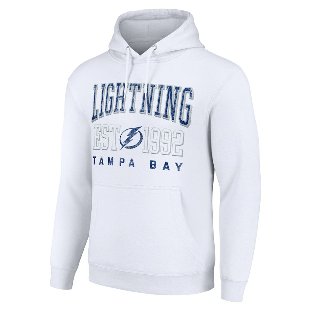 Tampa Bay Lightning Starter Graphic Pullover Hoodie - White Hoodies