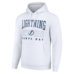 Tampa Bay Lightning Starter Graphic Pullover Hoodie - White Hoodies