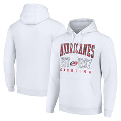 Carolina Hurricanes Starter Graphic Pullover Hoodie - White Hoodies