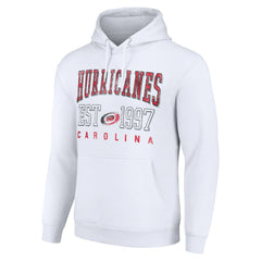 Carolina Hurricanes Starter Graphic Pullover Hoodie - White Hoodies