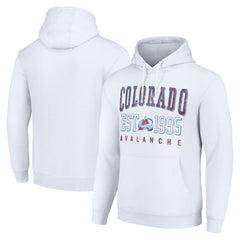 Colorado Avalanche Starter Graphic Pullover Hoodie - White Hoodies