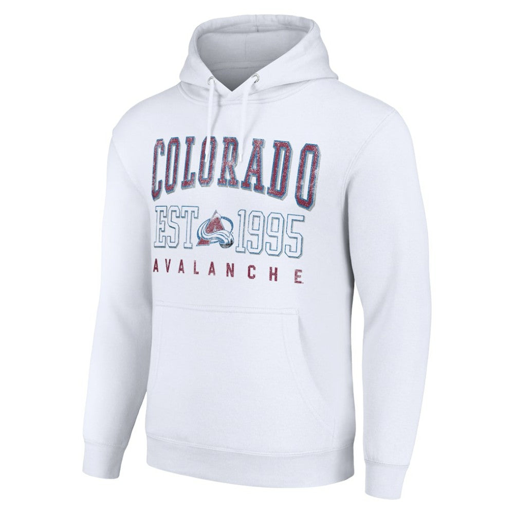 Colorado Avalanche Starter Graphic Pullover Hoodie - White Hoodies