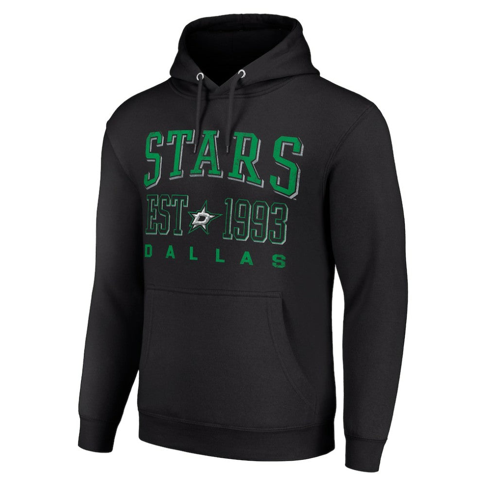 Dallas Stars Starter Graphic Pullover Hoodie - Black Hoodies