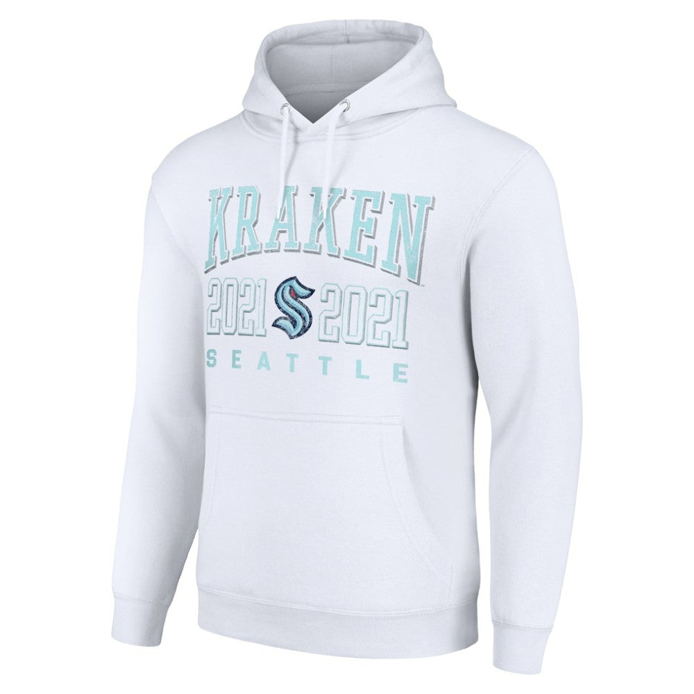 Seattle Kraken Starter Graphic Pullover Hoodie - White Hoodies