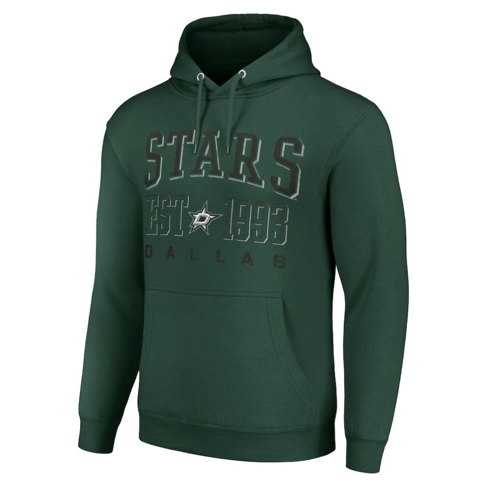 Dallas Stars Starter Graphic Pullover Hoodie - Green Hoodies