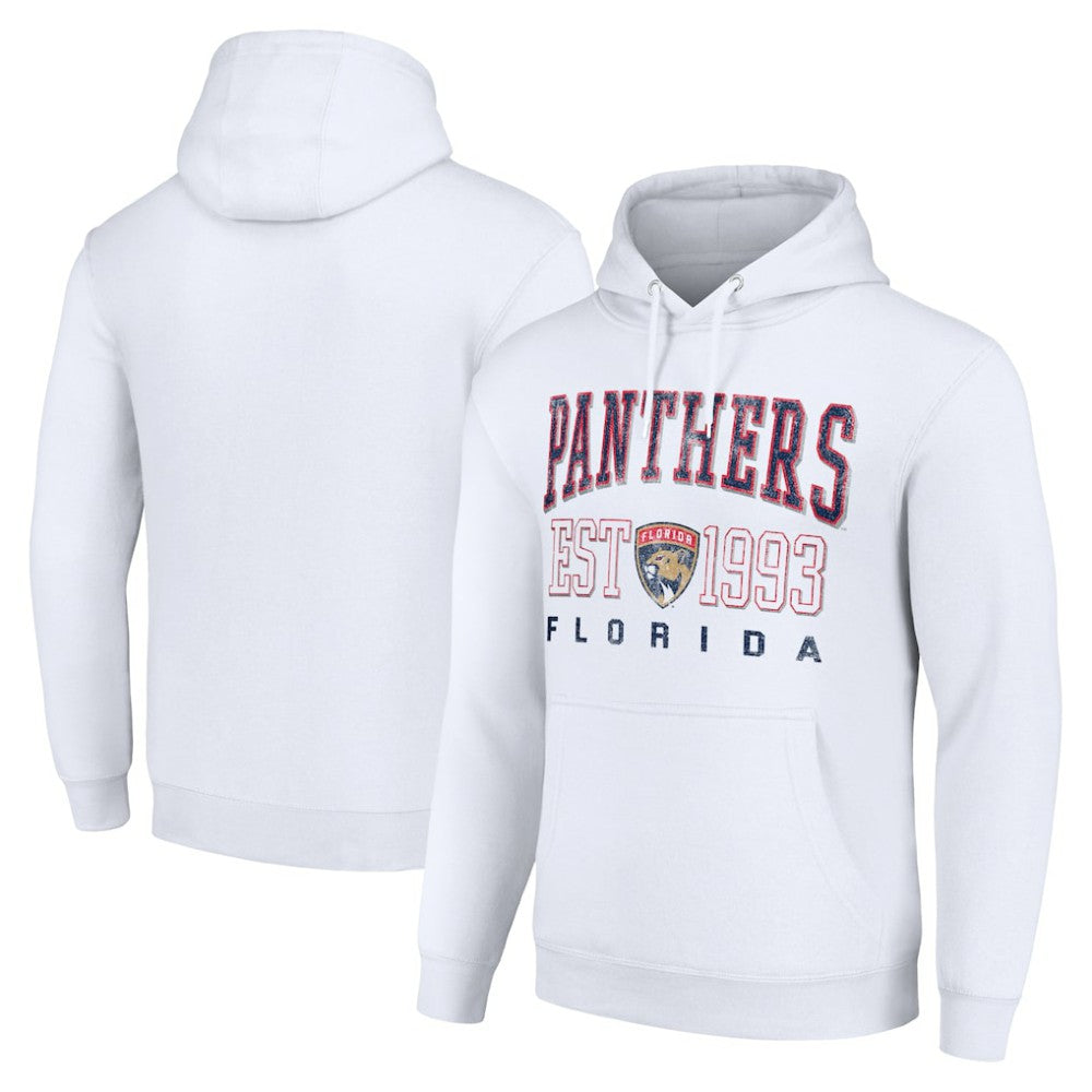 Florida Panthers Starter Graphic Pullover Hoodie - White Hoodies