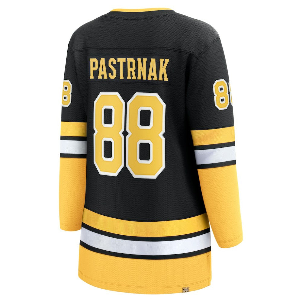 David Pastrnak Boston Bruins Fanatics Women's 100th Anniversary Breakaway Jersey - Black Jerseys