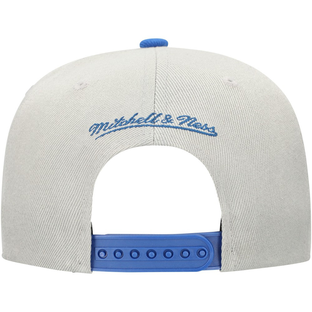 Los Angeles Dodgers Knock Out Panel Snapback Hat Gray/Royal