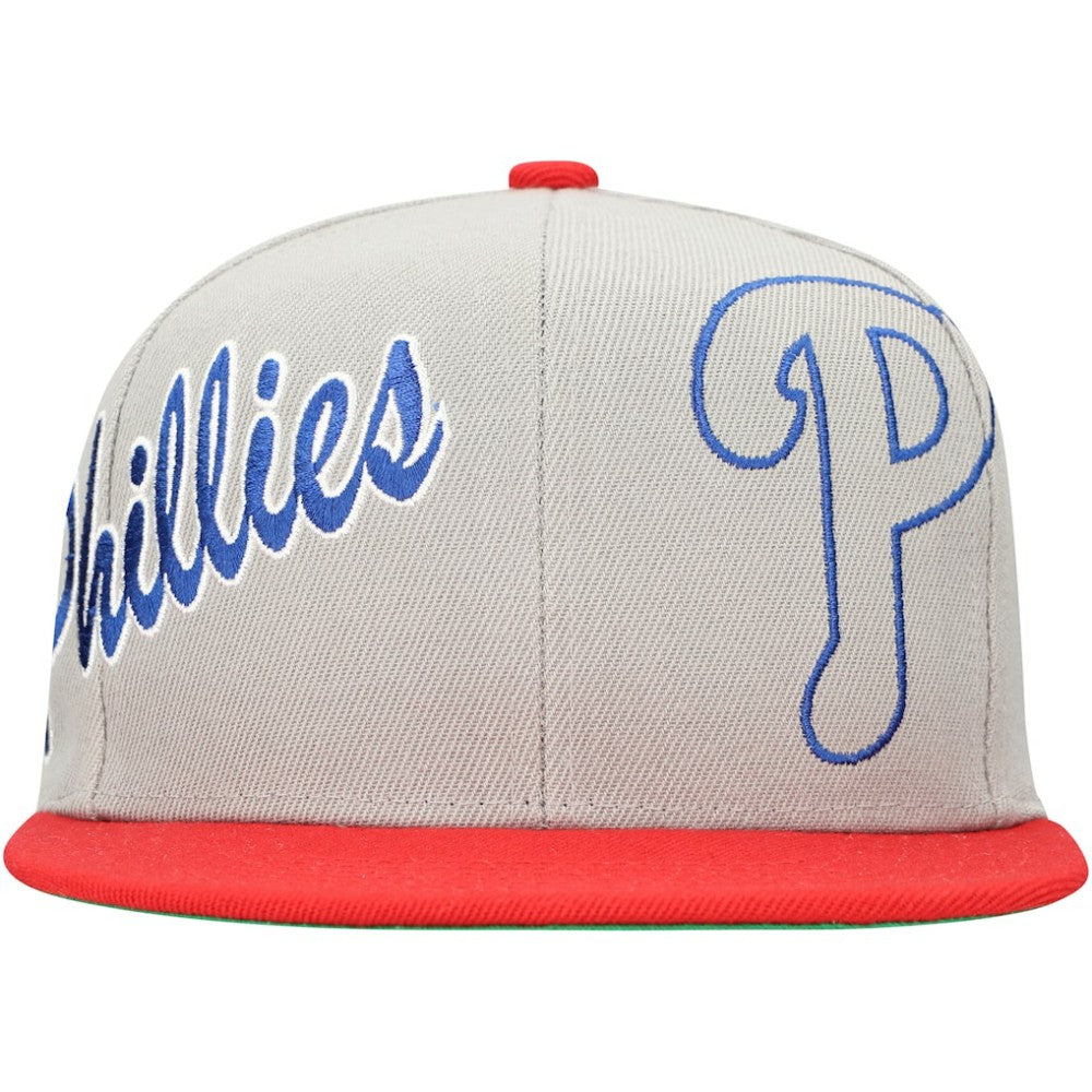 Philadelphia Phillies Knock Out Panel Snapback Hat Gray