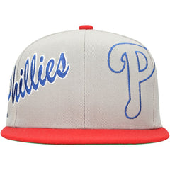 Philadelphia Phillies Knock Out Panel Snapback Hat Gray