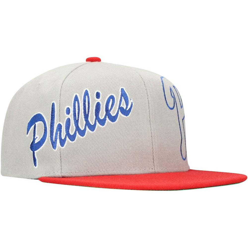 Philadelphia Phillies Knock Out Panel Snapback Hat Gray