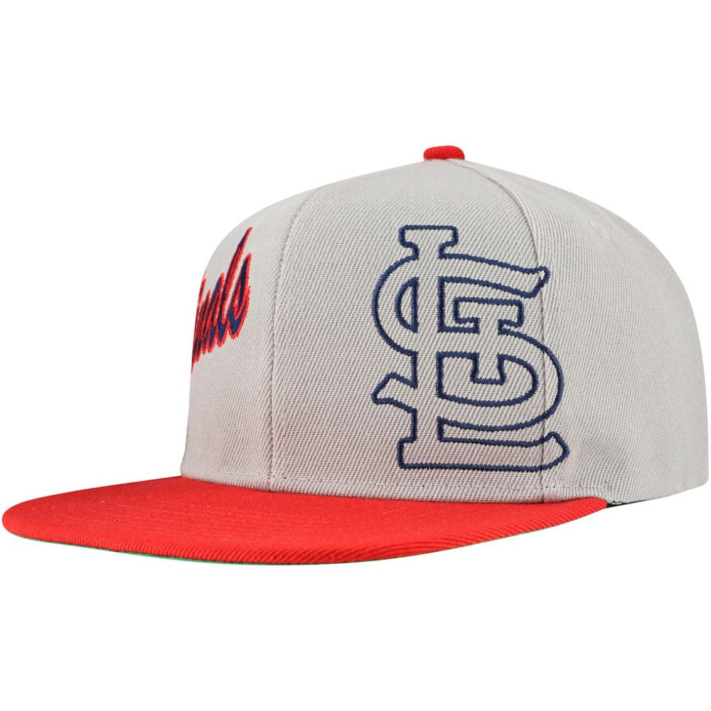 St. Louis Cardinals Knock Out Panel Snapback Hat Gray