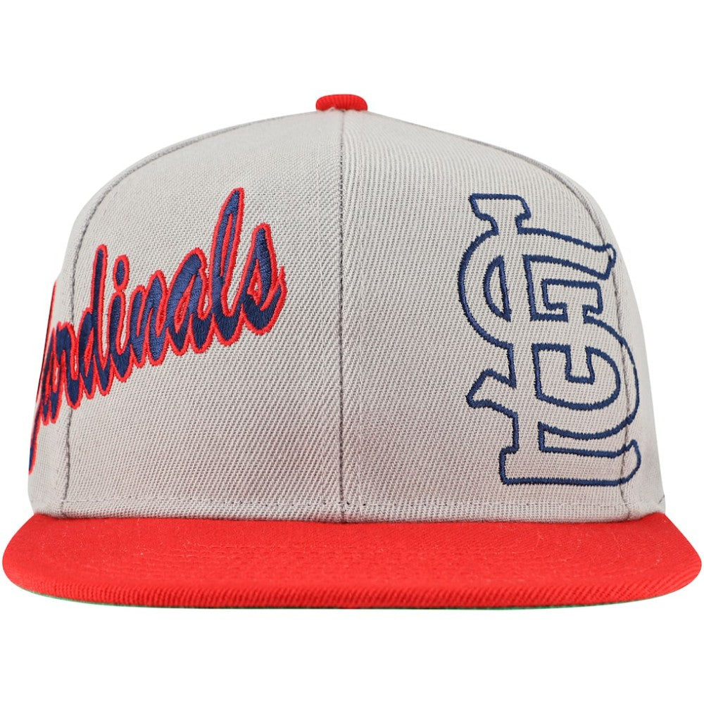 St. Louis Cardinals Knock Out Panel Snapback Hat Gray