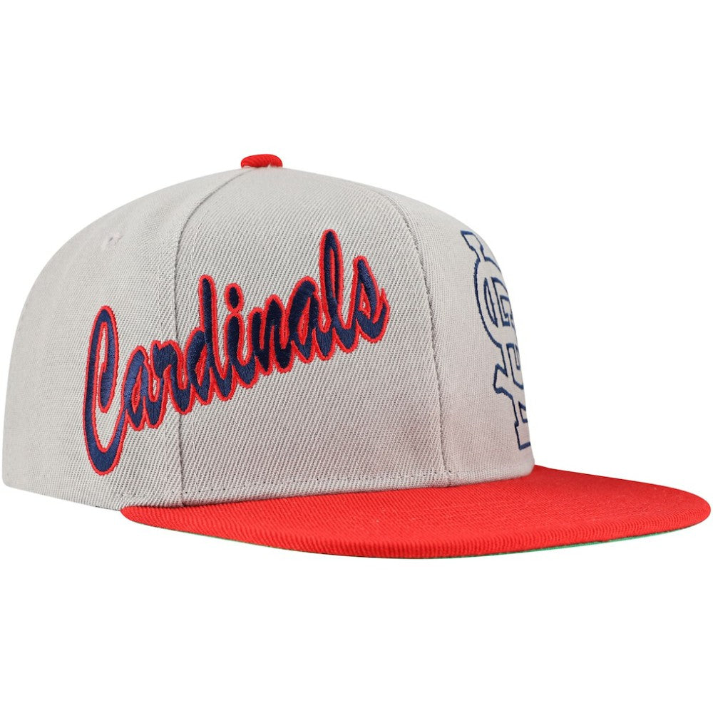 St. Louis Cardinals Knock Out Panel Snapback Hat Gray