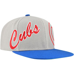 Chicago Cubs Knock Out Panel Snapback Hat Gray