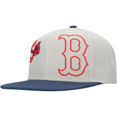 Boston Red Sox Knock Out Panel Snapback Hat Gray
