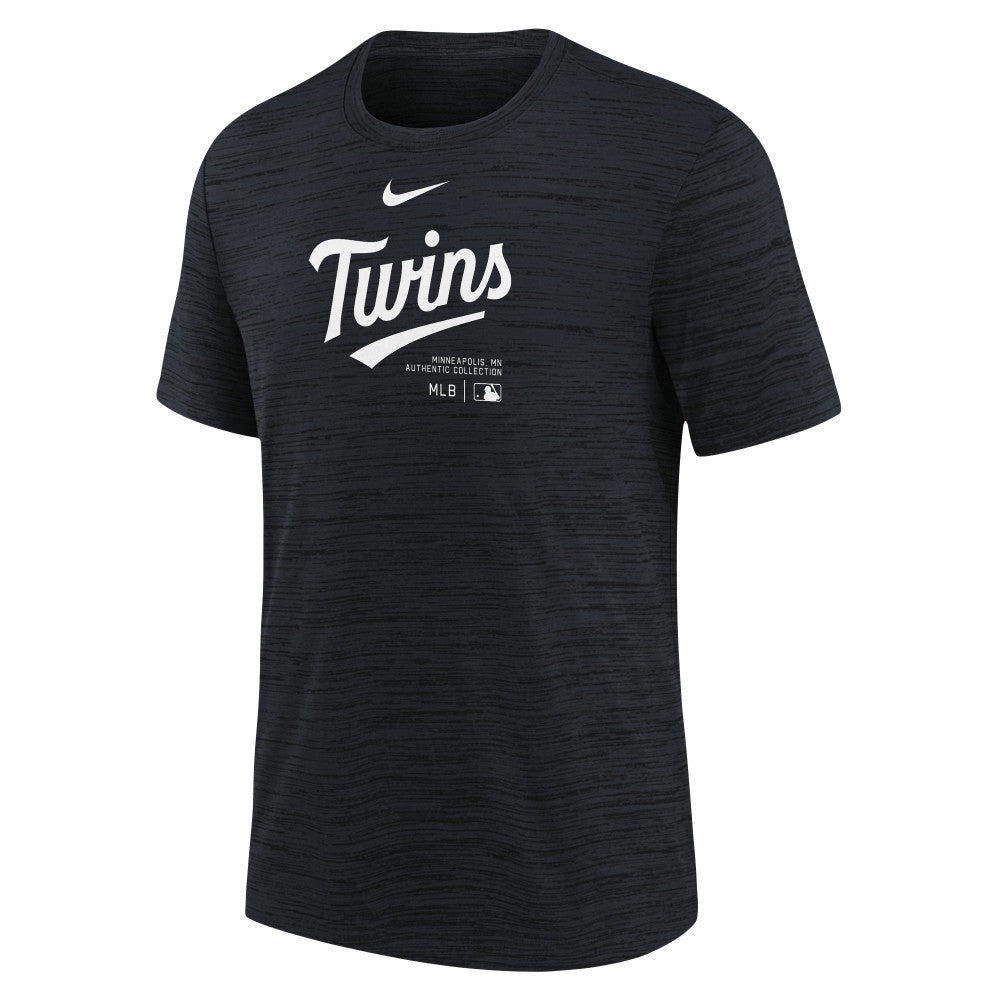 Minnesota Twins Youth Authentic Collection Practice Performance T-Shirt Navy