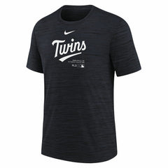 Minnesota Twins Youth Authentic Collection Practice Performance T-Shirt Navy