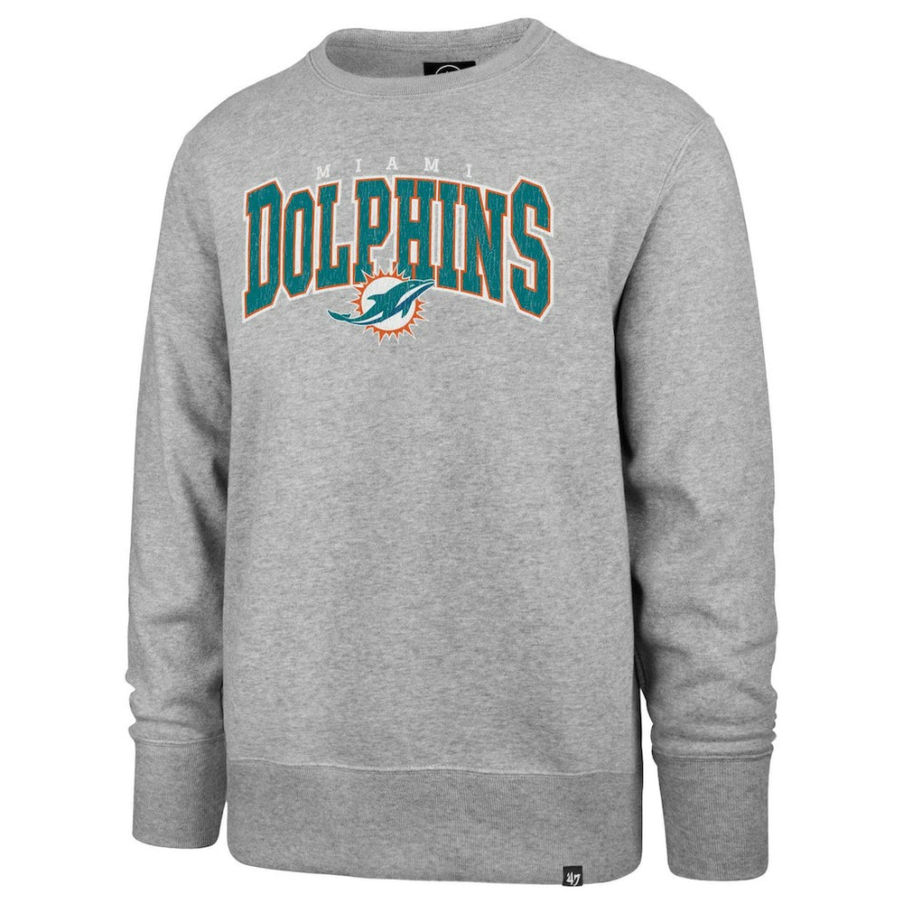 Miami Dolphins '47 Varsity Block Headline Pullover Sweatshirt - Gray discount