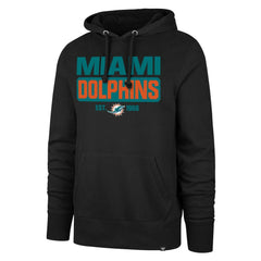 Miami Dolphins '47 Box Out Headline Pullover Hoodie - Black on sale