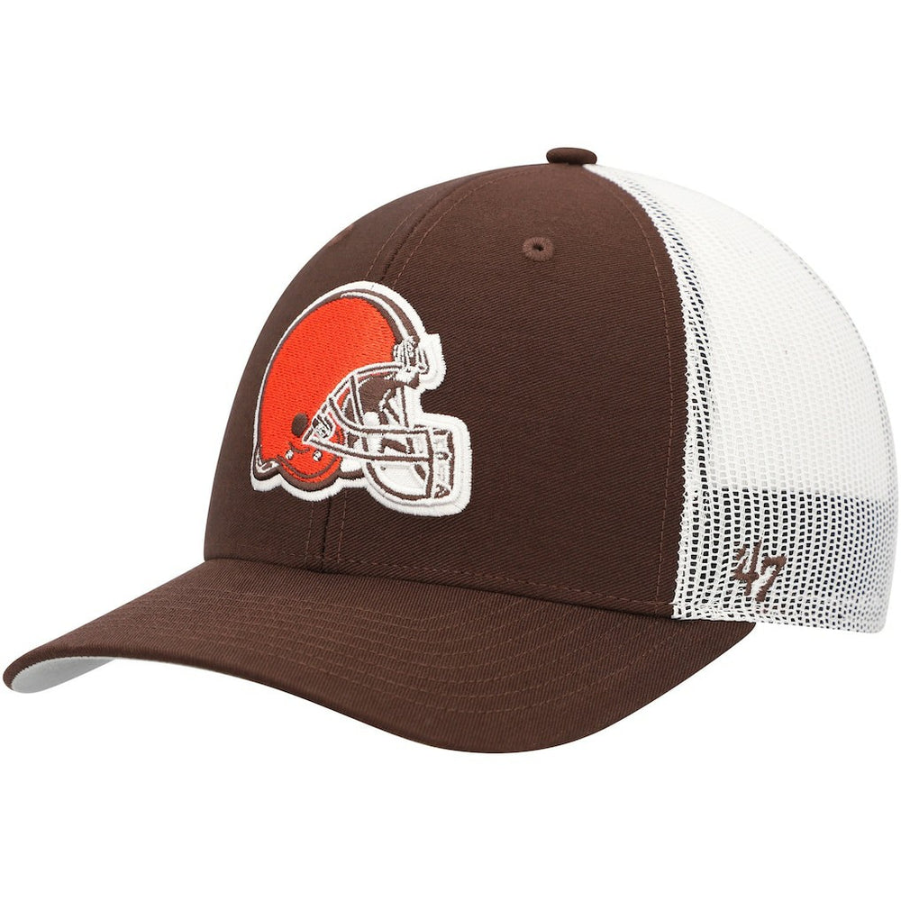 Cleveland Browns '47 Trucker Snapback Hat - Brown/White discount