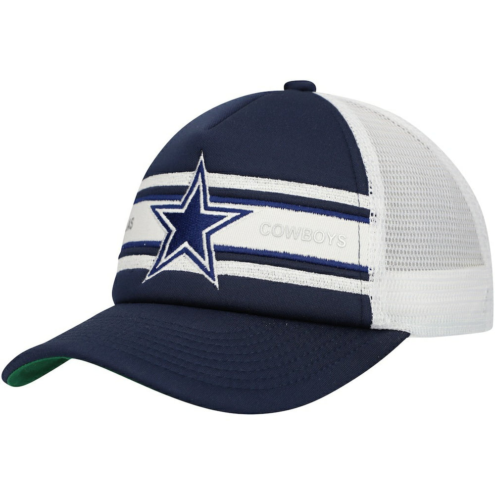 Dallas Cowboys Youth Stripe Trucker Adjustable Hat - Navy on sale