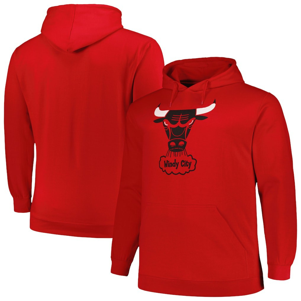 Chicago Bulls Hardwood Classics Big & Tall Pullover Hoodie - Red on sale