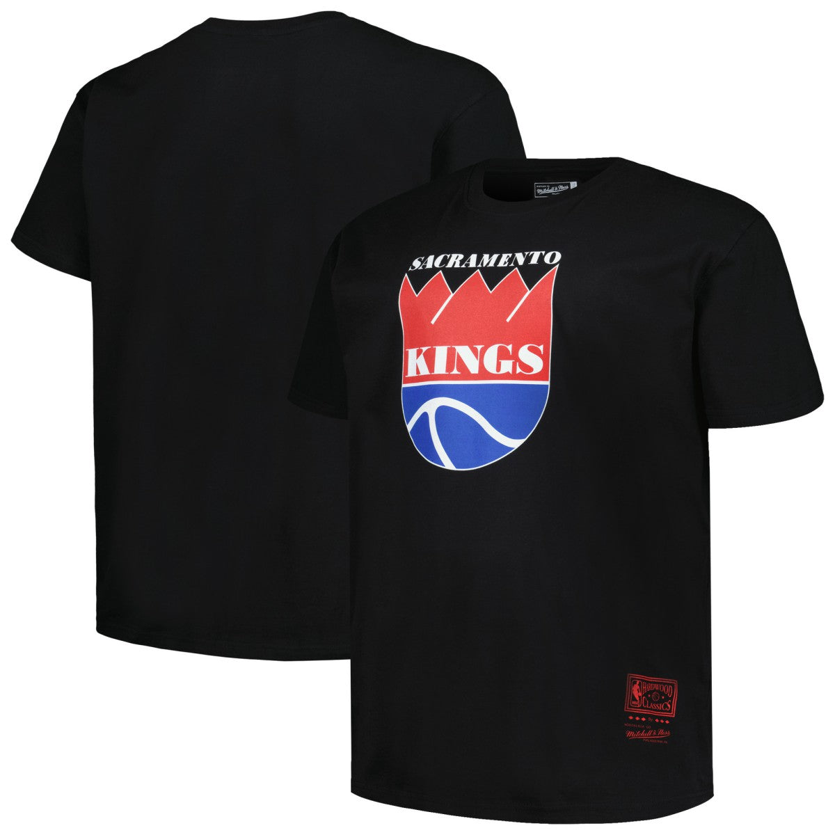 Sacramento Kings Big & Tall Hardwood Classics Vintage Logo T-Shirt - Black outlet