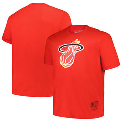 Miami Heat Big & Tall Hardwood Classics Vintage Logo T-Shirt - Red discount