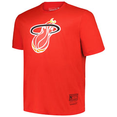 Miami Heat Big & Tall Hardwood Classics Vintage Logo T-Shirt - Red discount