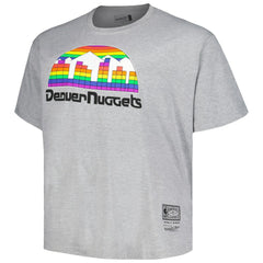 Denver Nuggets Big & Tall Hardwood Classics Vintage Logo T-Shirt sale - Heather Gray online