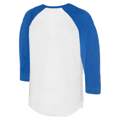 Kansas City Royals Tiny Turnip Unisex Butterfly Glove 3/4-Sleeve Raglan T-Shirt White/Royal