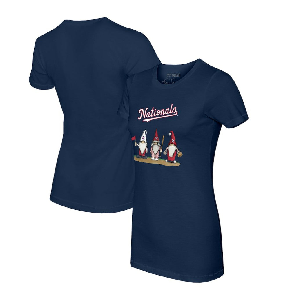 Washington Nationals Tiny Turnip Women's Gnomes T-Shirt Navy