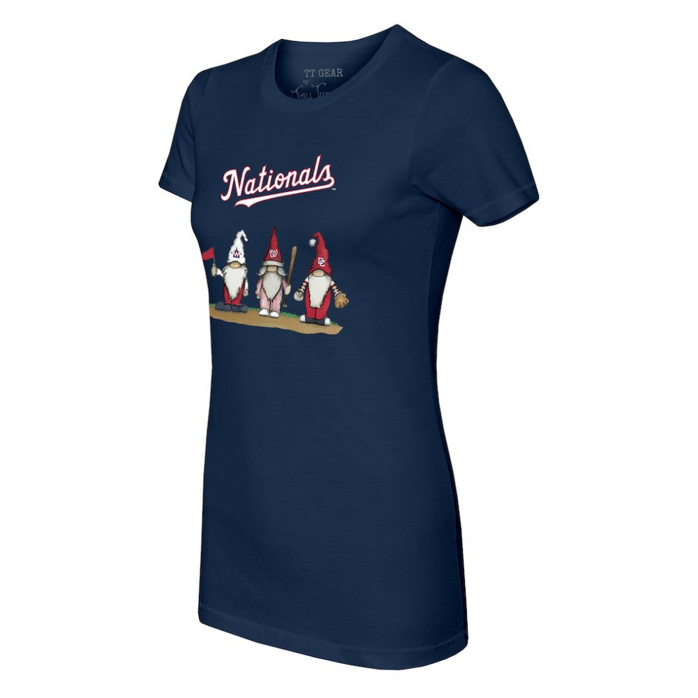 Washington Nationals Tiny Turnip Women's Gnomes T-Shirt Navy