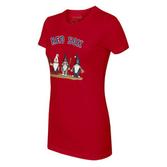 Boston Red Sox Tiny Turnip Women's Gnomes T-Shirt Red