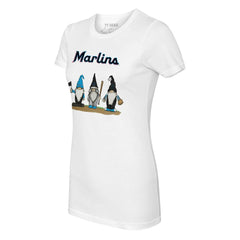 Miami Marlins Tiny Turnip Women's Gnomes T-Shirt White