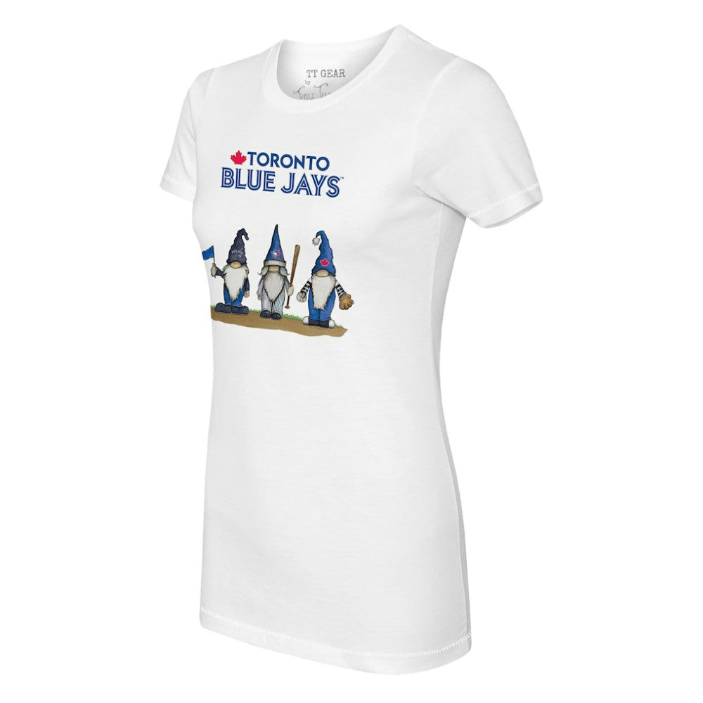 Toronto Blue Jays Tiny Turnip Women's Gnomes T-Shirt White