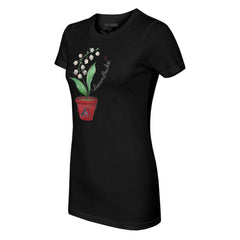 Arizona Diamondbacks Tiny Turnip Women's Lilies & Ladybugs T-Shirt Black