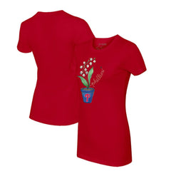 Philadelphia Phillies Tiny Turnip Women's Lilies & Ladybugs T-Shirt Red