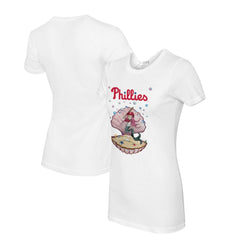 Philadelphia Phillies Tiny Turnip Women's Mermaid T-Shirt White