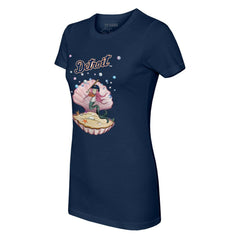 Detroit Tigers Tiny Turnip Women's Mermaid T-Shirt Navy