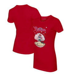 Philadelphia Phillies Tiny Turnip Women's Mermaid T-Shirt Red