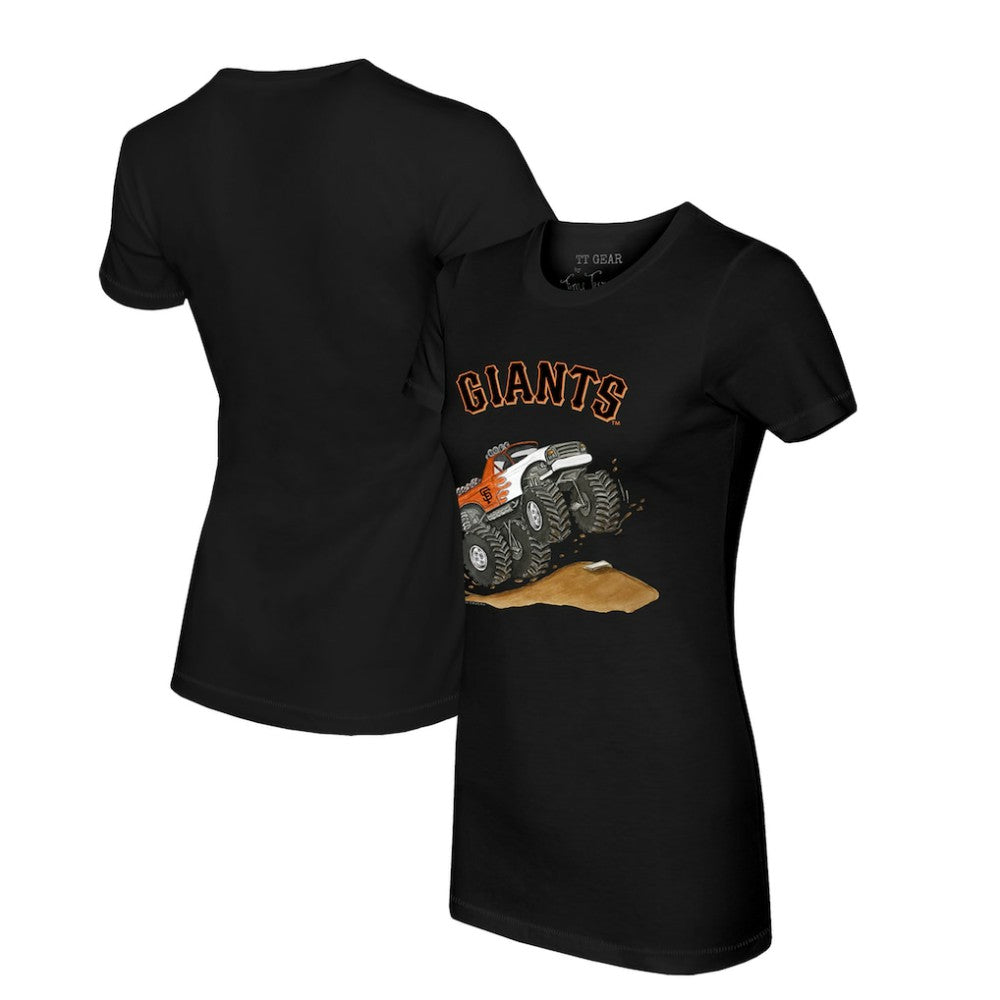 San Francisco Giants Tiny Turnip Women's Monster Truck T-Shirt Black
