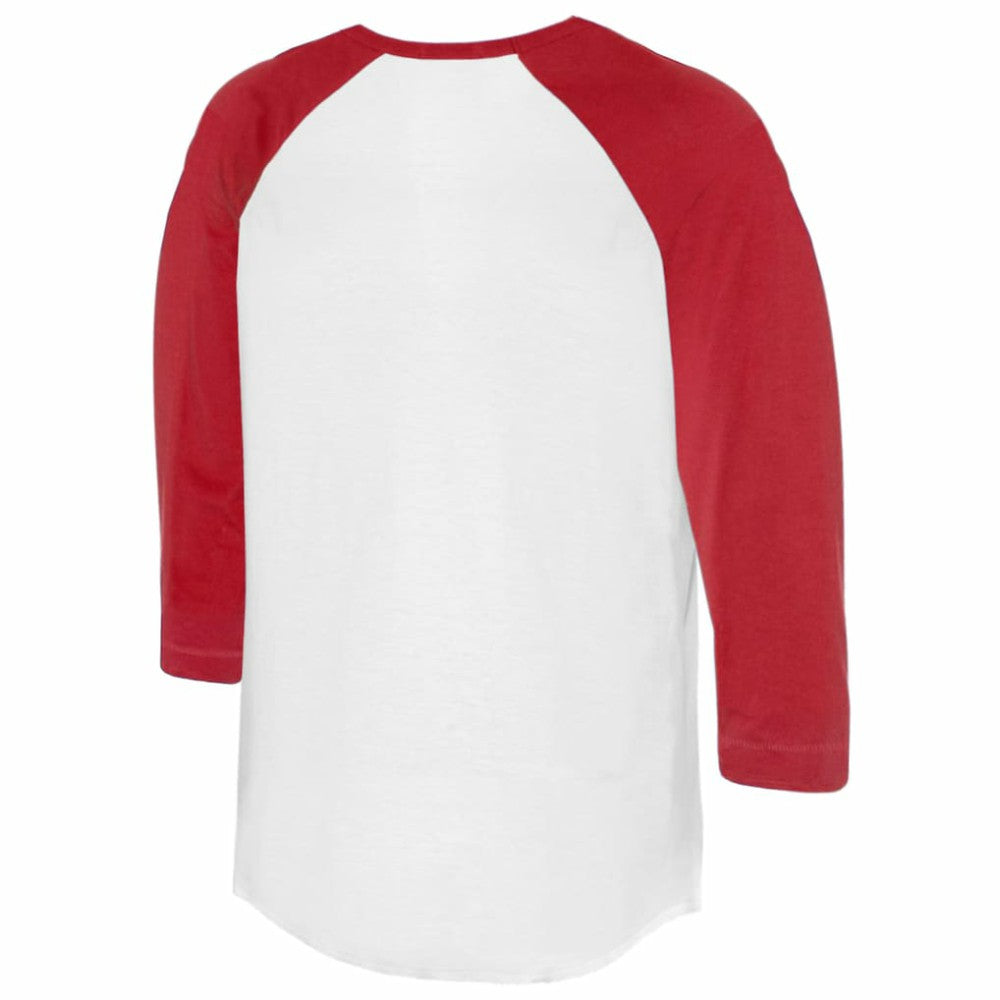 Philadelphia Phillies Tiny Turnip Unisex Race Car 3/4-Sleeve Raglan T-Shirt White/Red