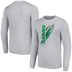 Dallas Stars Starter Color Scratch Long-Sleeve T-Shirt - Heather Gray T-shirts